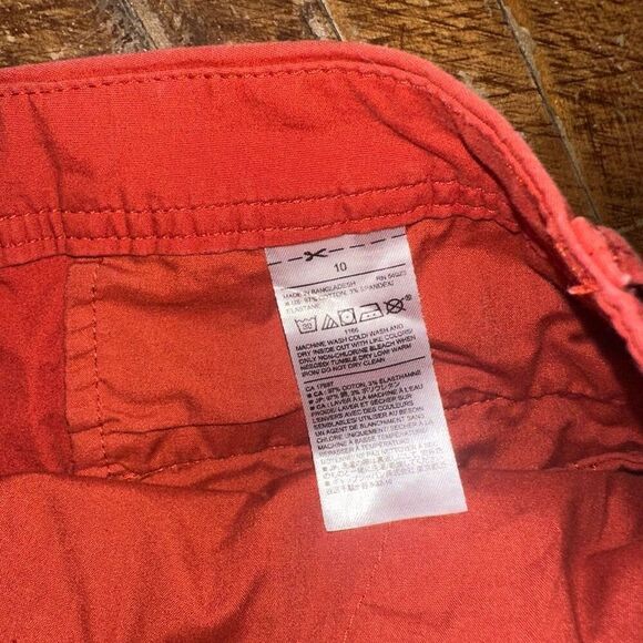 Banana Republic orange red size 10 vacationcore shorts - Picture 3 of 4